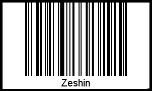 Interpretation von Zeshin als Barcode