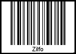 Interpretation von Zilfo als Barcode