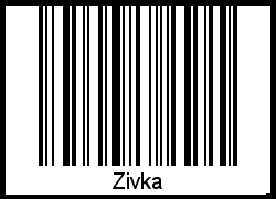 Interpretation von Zivka als Barcode