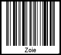 Interpretation von Zoie als Barcode