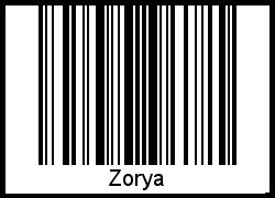Interpretation von Zorya als Barcode