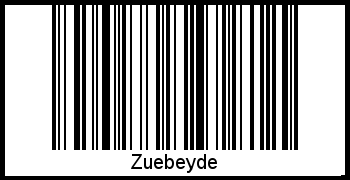 Der Voname Zuebeyde als Barcode und QR-Code