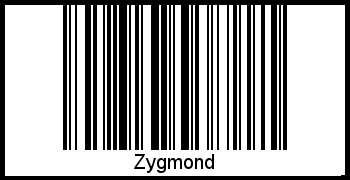 Der Voname Zygmond als Barcode und QR-Code
