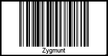 Zygmunt als Barcode und QR-Code