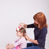 Illustration Haarpflege bei Kindern