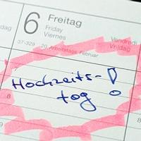 Illustration Alle Hochzeitsjubiläen auf einen Blick