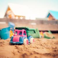 Illustration Sandkästen für Kinder