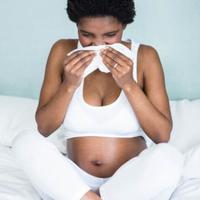 Illustration Schwanger während der Corona Pandemie