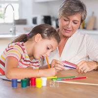 Illustration Der Tagesmutter-Service