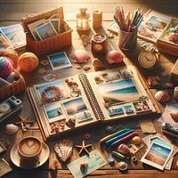 Illustration Urlaubserlebnisse fotografieren