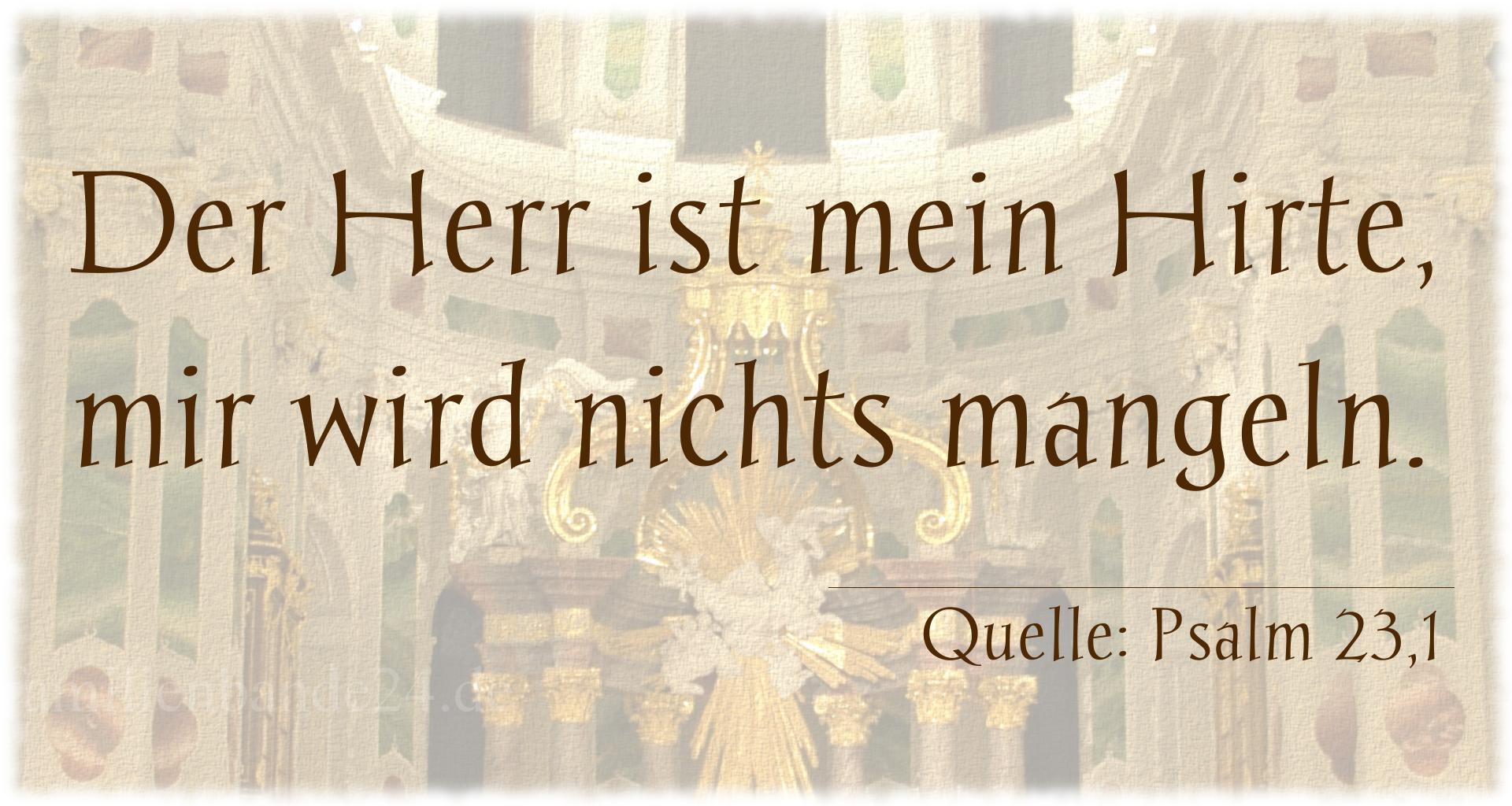 Thumbnail  zu Taufspruch  No. 1517  (von Psalm 23,1)