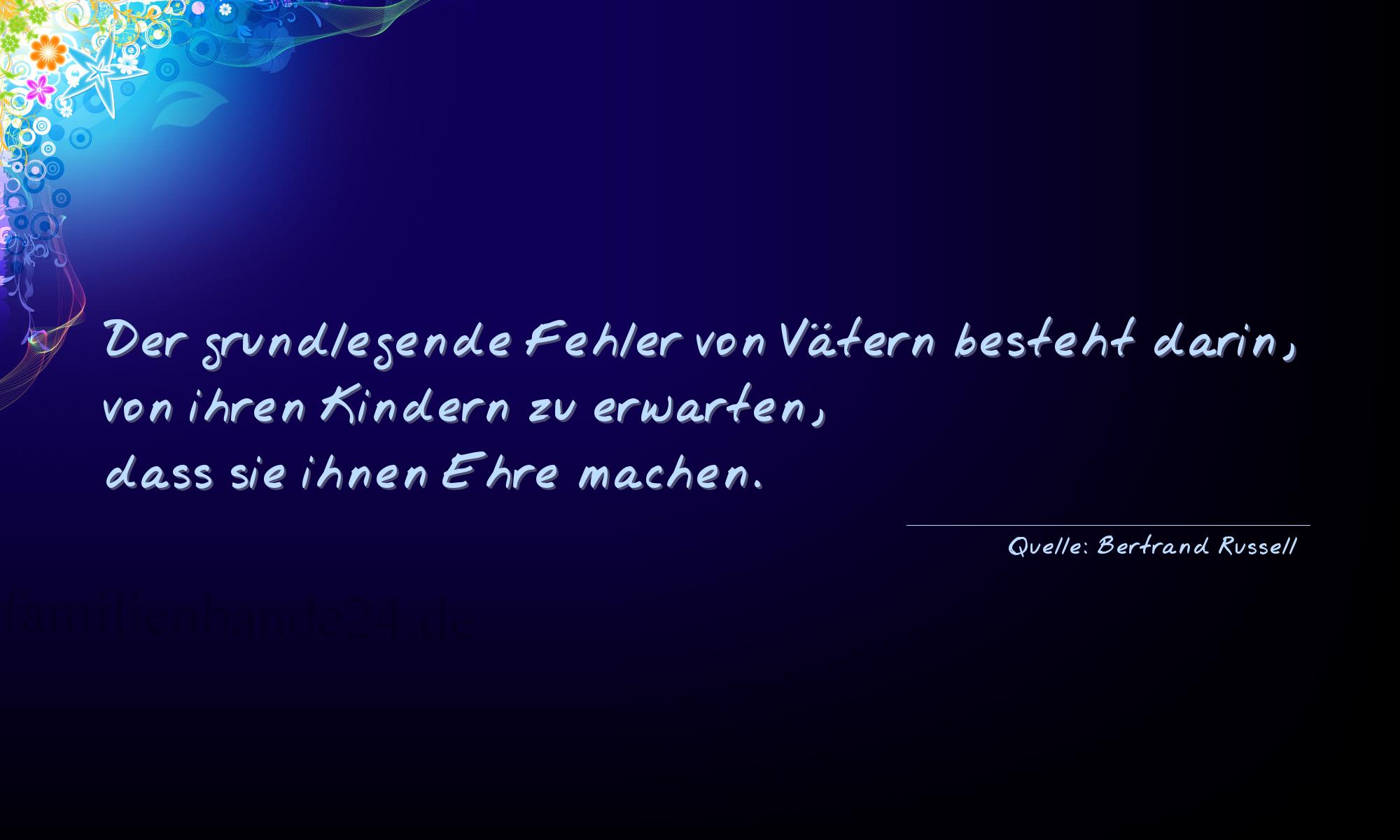 Familienspruch Nr. 349, Quelle Bertrand Russell