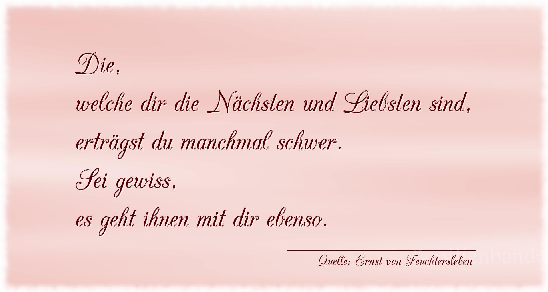 Familienspruch Nr. 362, Quelle Ernst von Feuchtersleben